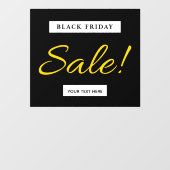 Black Friday Store Verkauf Zeichen hinzufügen Sie  Fensteraufkleber (Blatt)
