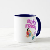 Black Friday Tasse - Blau-weiße Kaffeetasse | 40%  (VorderseiteRechts)