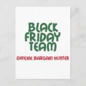Black Friday Team: Offizieller Schnäppchenjäger Postkarte (Vorderseite)