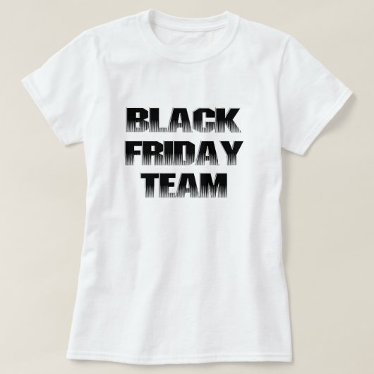 Black Friday Team T-Shirt (Design vorne)