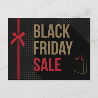 Black Friday Werbeaktionen Postkarte