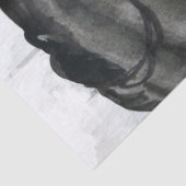 Black Friesian Horse Decoupage Seidenpapier (Detail)