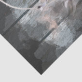 Black Friesian Horse Decoupage Seidenpapier (Detail)