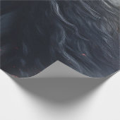 Black Friesian Horse Geschenkpapier (Ecke)