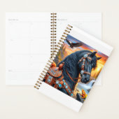 Black Friesian Horse Sunset Planer (Anzeige)