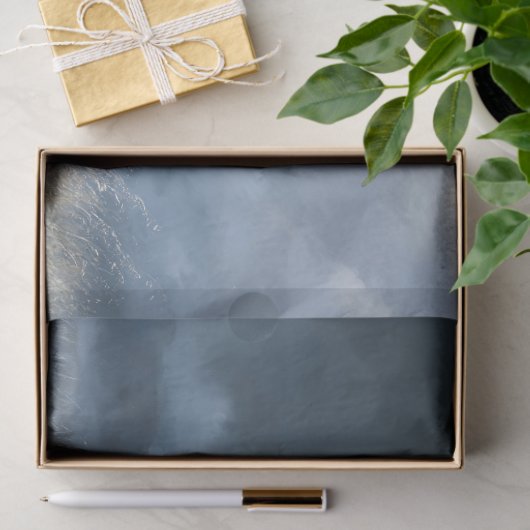 Black Friesian Stallion Dramatischer Dekoupage Seidenpapier (Geschenk)