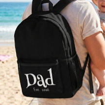 Black Fun Bold Simple Papa Established Neuer Vater