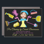 Black Funny Cleaning Services Washing Auto Magnet<br><div class="desc">Black Funny Cleaning Services Washing</div>