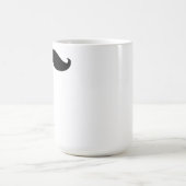 Black Funny Hipster Mustache Kaffeetasse (Mittel)