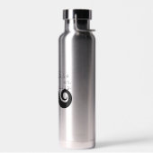 Black Funny Humor I Mustache Trinkflasche (Links)