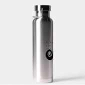 Black Funny Humor I Mustache Trinkflasche (Rechts)