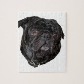 Black Funny Mops Puzzle (Vertikal)