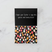 Black Funny Oaster Grußkarte Karte (Innenseite)