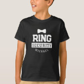 Black Funny Ring Security Gastgeschenk Hochzeit Ki T-Shirt (Vorderseite)