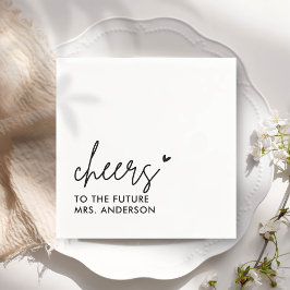 Black Future Mrs. Modern Brautparty Serviette