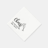 Black Future Mrs. Modern Brautparty Serviette (Ecke)