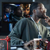 Black Future Poster Seidenpapier