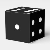 Black Gaming Dice Geschenkschachtel (Vorderseite)