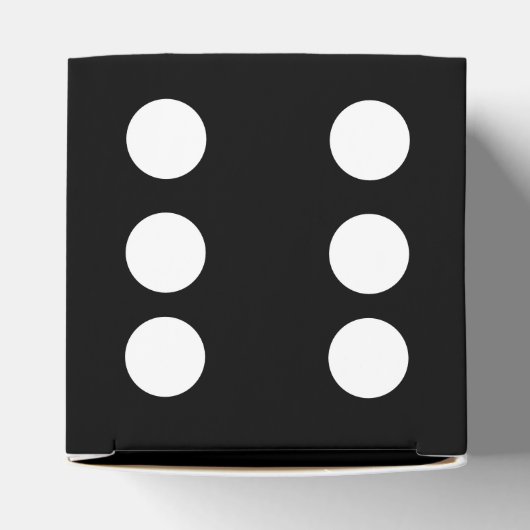 Black Gaming Dice Geschenkschachtel (Oben)