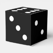 Black Gaming Dice Geschenkschachtel (Rückseite)