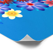 Black Garden Kitty Poster (Ecke)