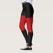 Black Garnet Black Sandwich Pattern Leggings (Links)