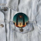 Black Gate Fantasy Sci-Fi Kunst Button (Beispiel)