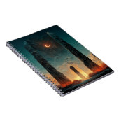 Black Gate Fantasy Sci-Fi Kunst Notizblock (Rechte Seite)