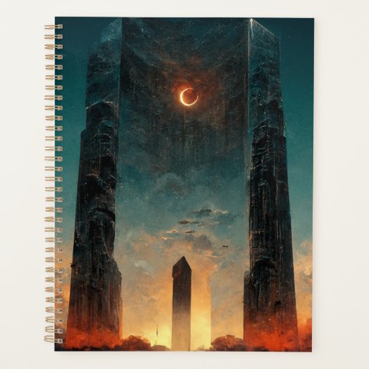 Black Gate Fantasy Sci-Fi Kunst Planer (Vorderseite)