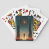 Black Gate Fantasy Sci-Fi Kunst Spielkarten (Rückseite)