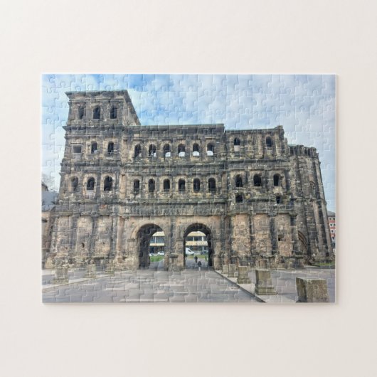 Black Gate (Porta Nigra) in Trier, Deutschland Puzzle (Horizontal)