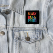 Black Gay und Proud LGBTQ Black Queers Button (Beispiel)