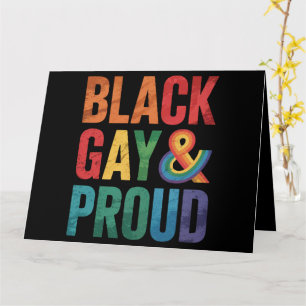 Black Gay und Proud LGBTQ Black Queers Karte