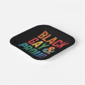 Black Gay und Proud LGBTQ Black Queers Pappteller (Gewinkelt)