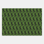 Black Gecko Lizard Geschenkpapier Set (Vorderseite 2)