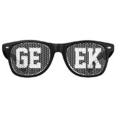 Black Geek Nerd Loner Partybrille (Vorderseite)