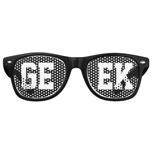 Black Geek Nerd Loner Partybrille (Vorderseite)