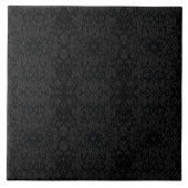 Black Geometric Pattern – Modern Minimalist Design Fliese (Vorderseite)