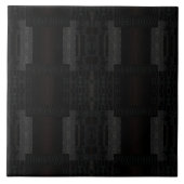 Black Geometric Pattern – Modern Minimalist Design Fliese (Vorderseite)