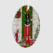 Black German Shepherd Dog Weihnachten Ornament (Vorderseite)