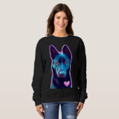 Black German Shepherd Gift for Dog Lovers, Sweatshirt (Vorne ganz)