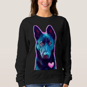 Black German Shepherd Gift for Dog Lovers, Sweatshirt