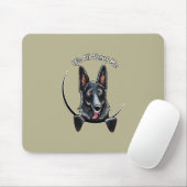 Black German Shepherd IAAM Mousepad (Mit Mouse)