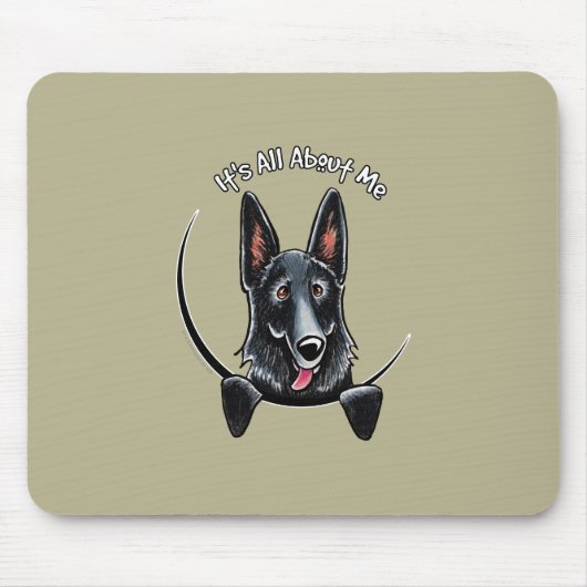 Black German Shepherd IAAM Mousepad (Vorne)