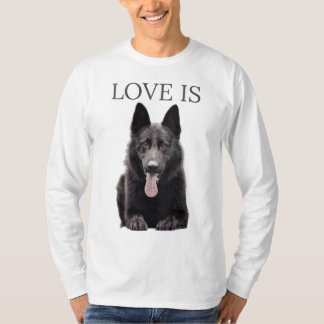 Black German Shepherd Schäfer Dog Mama Vater Liebe T-Shirt