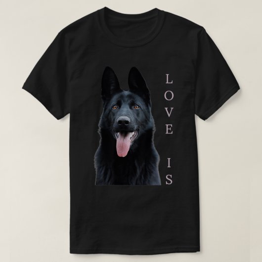 Black German Shepherd Shirt Schäfer Dog Mama Vater (Design vorne)