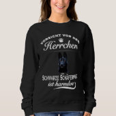 Black German Shepherd Sweatshirt (Vorderseite)