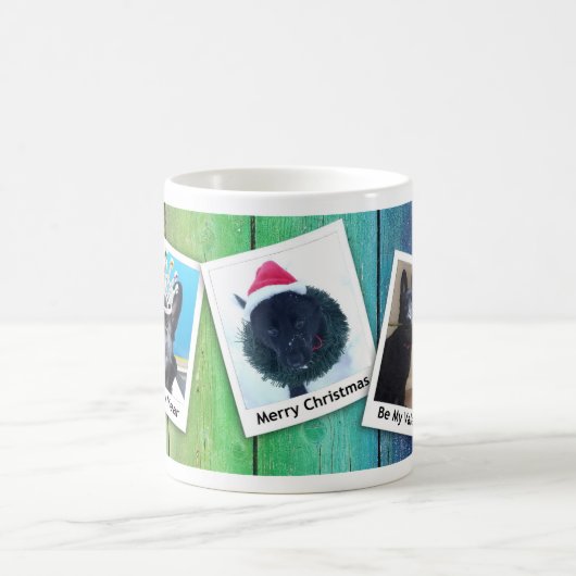 Black German Shepherd Welppy Winter Holiday Cl, ZK Kaffeetasse (Mittel)