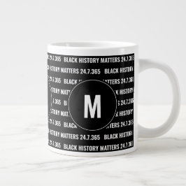 BLACK-GESCHICHTE-MATERIALIEN Jumbo-Tasse