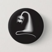 Black ghost cat button (Vorderseite)
